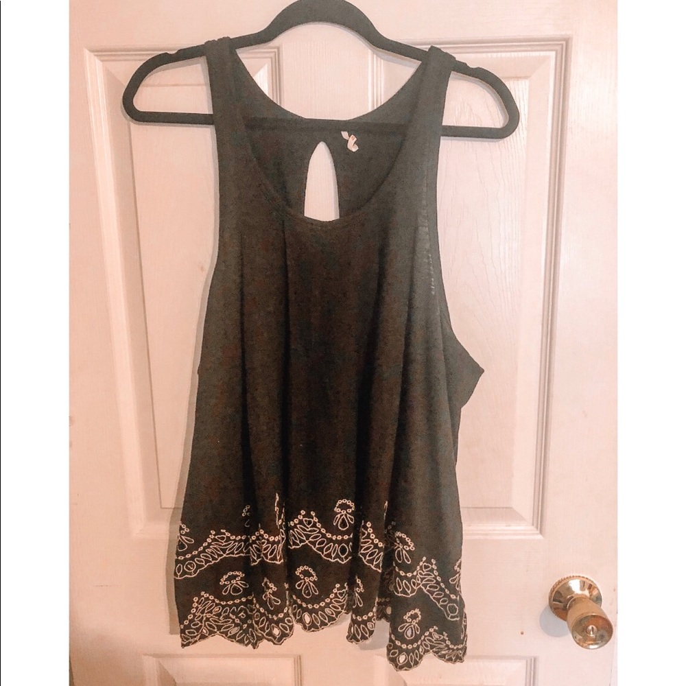 Black Free People Tank Top